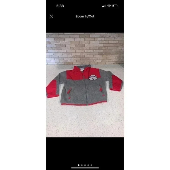 thing‎ 1 grey and red universal studios kid jacket bp - Picture 1 of 5
